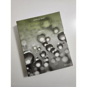 Contemporary Strategy Analysis by Robert M. Grant Paperback Tenth Edition